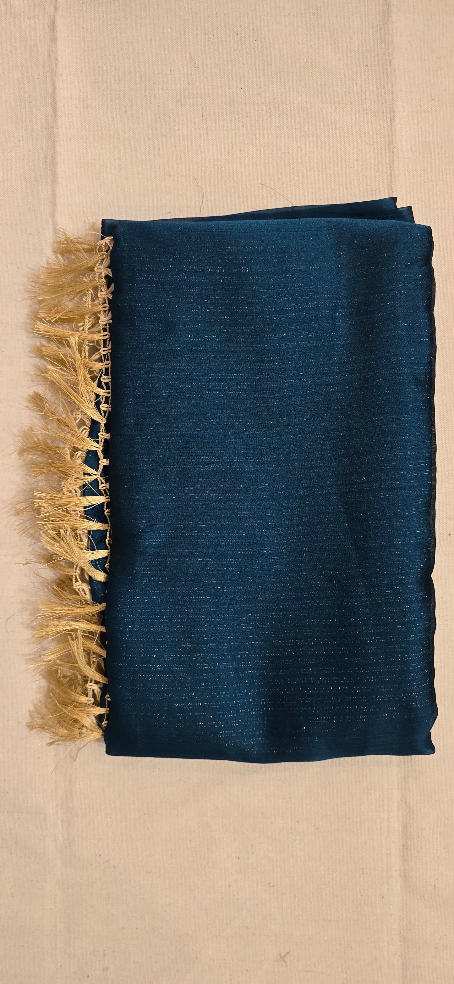 Blue georgette Saree with magam work blouse