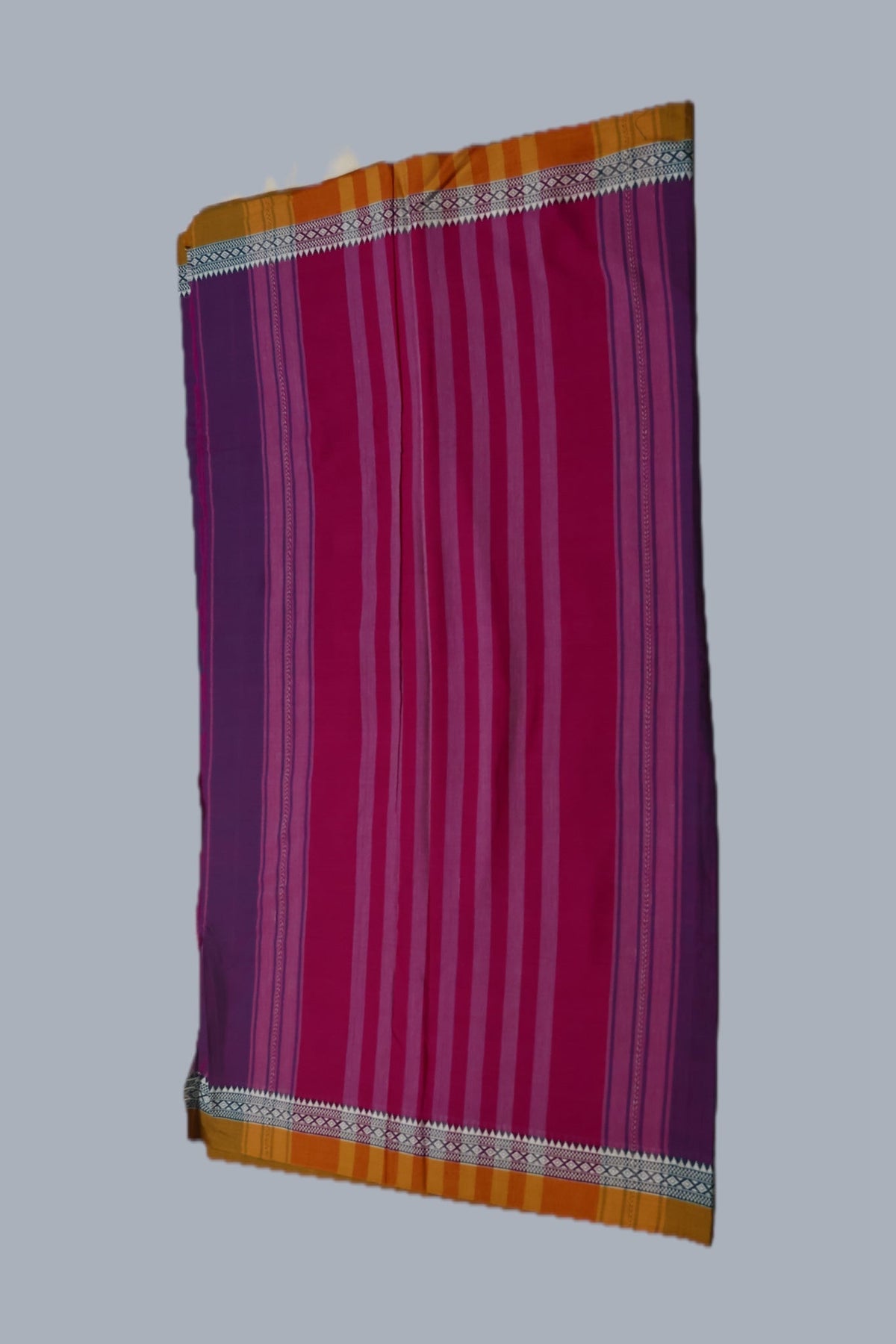Purple Cotton Saree