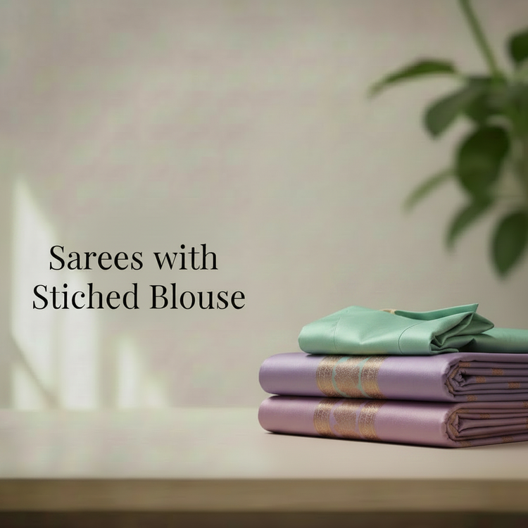 Sarees with Stiched Blouse
