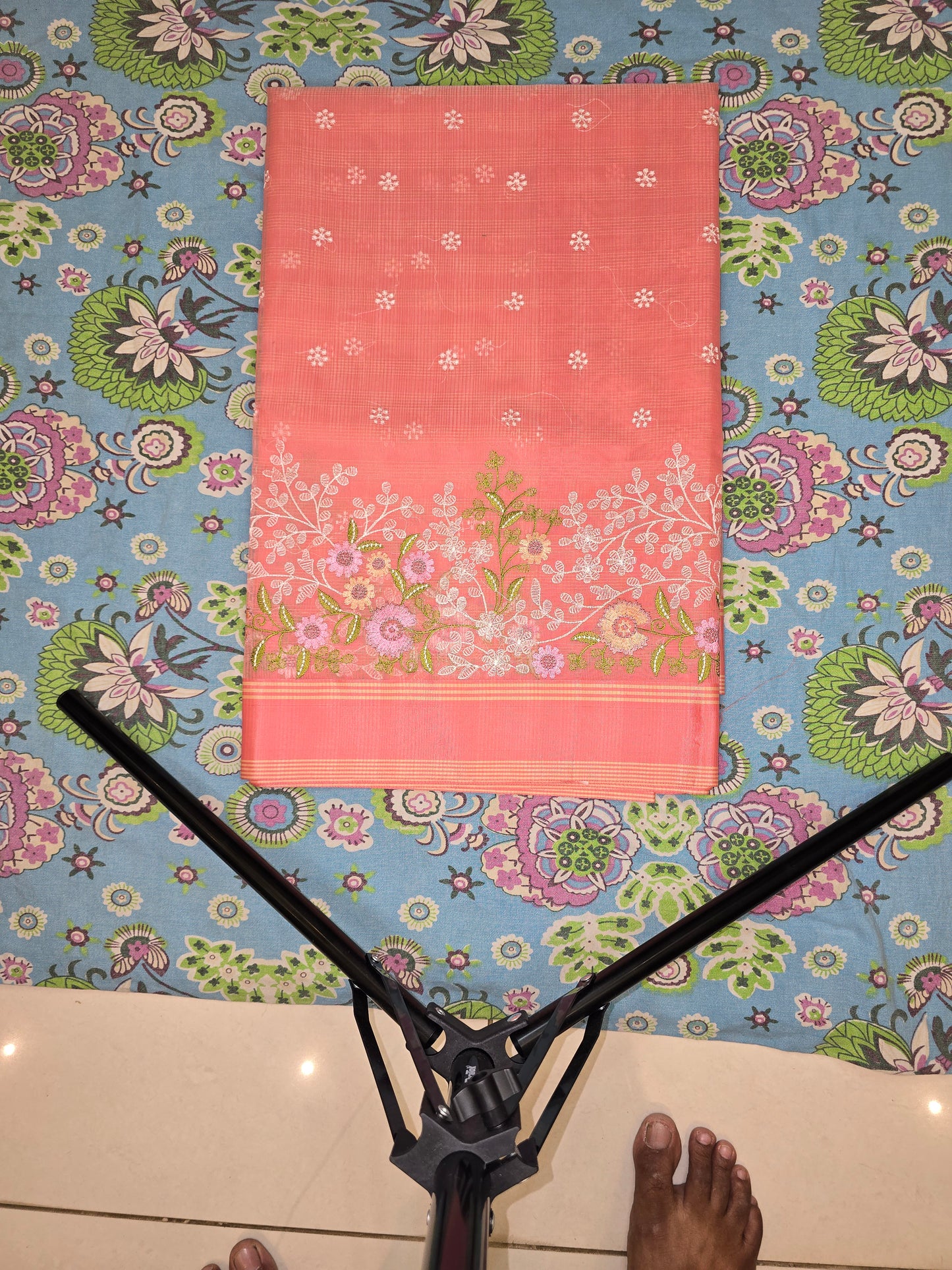 Pink Banarsi Kota Saree