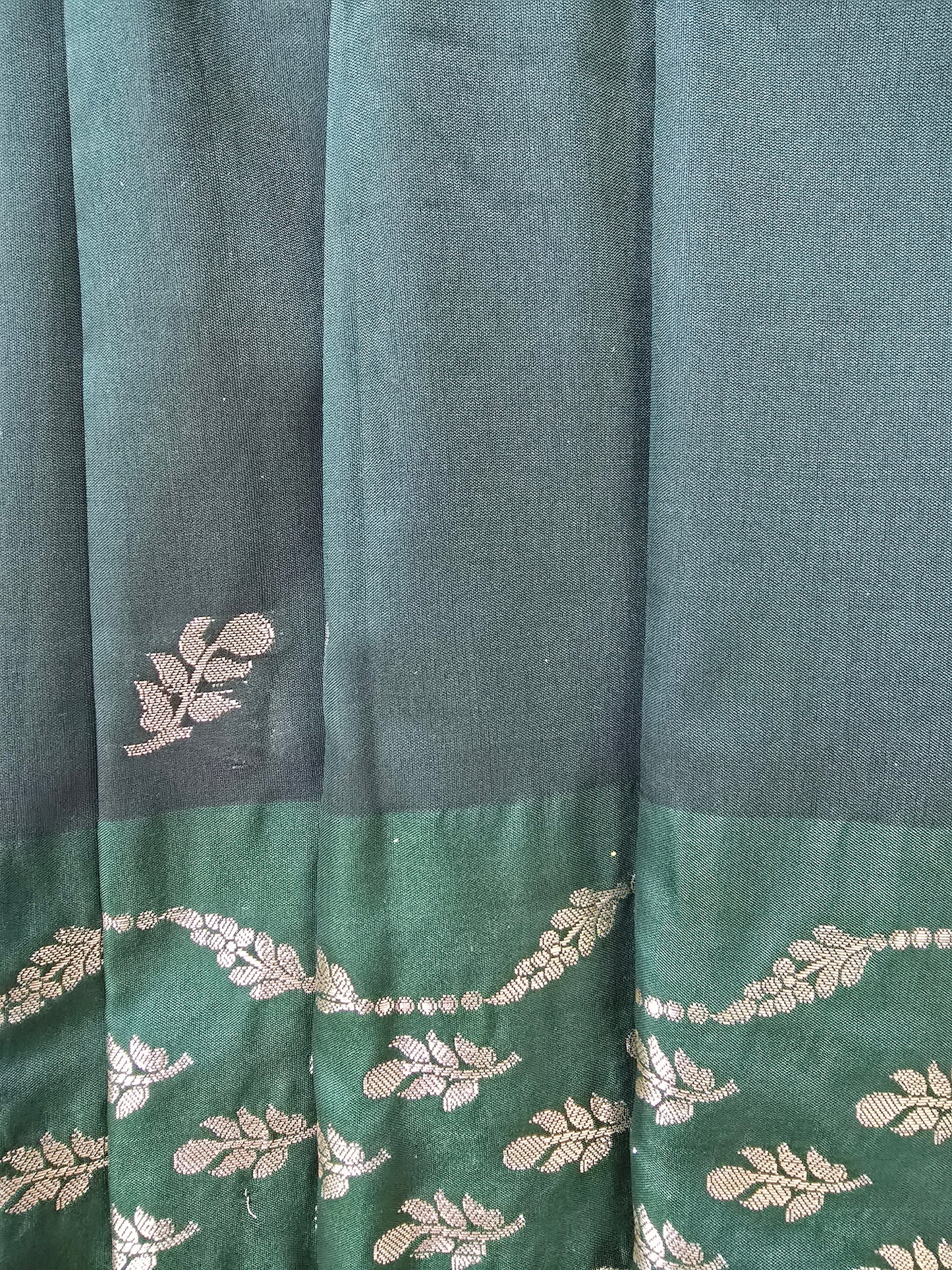 Dark Green Banarsi Saree