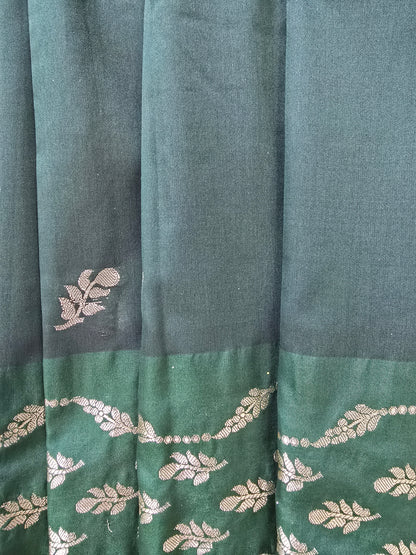 Dark Green Banarsi Saree