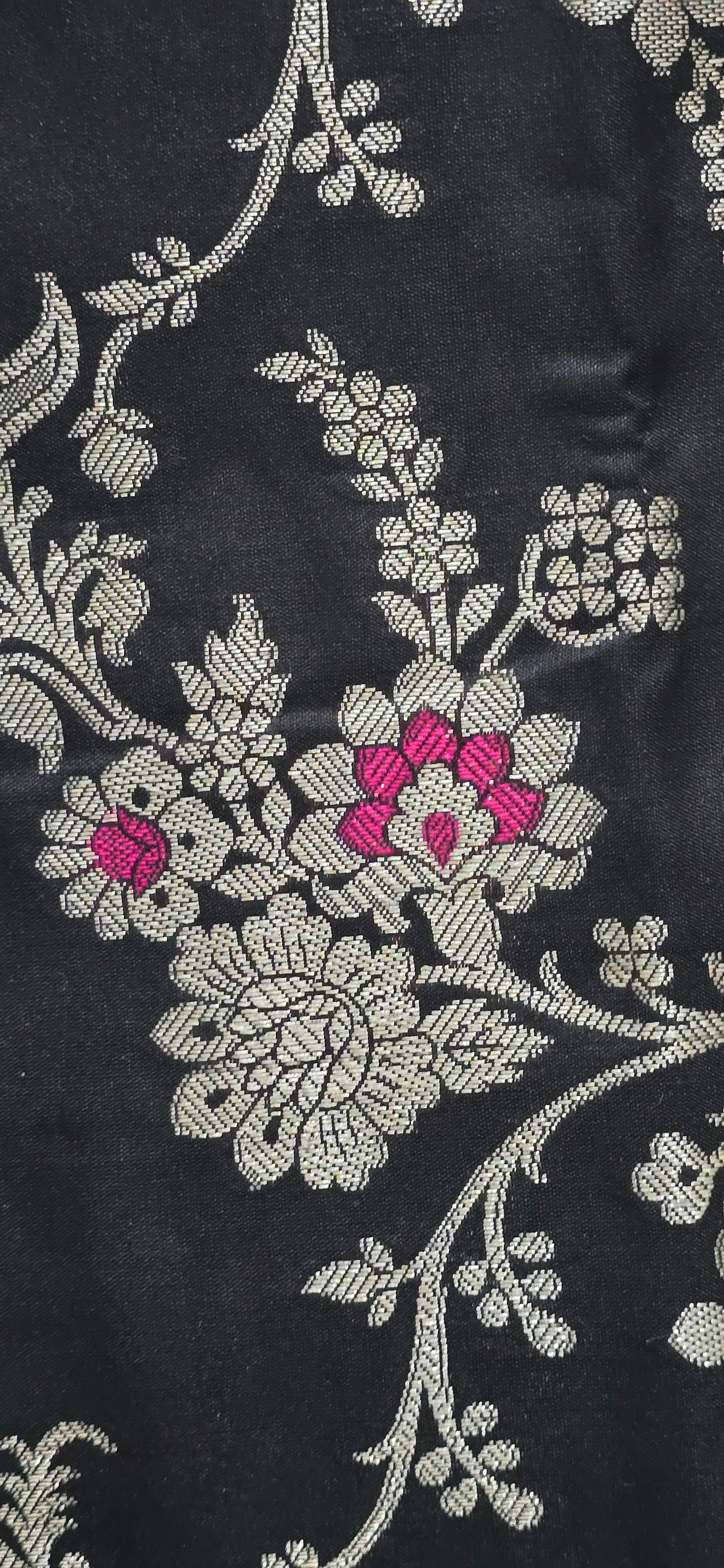 Black Banarsi  Katan Saree