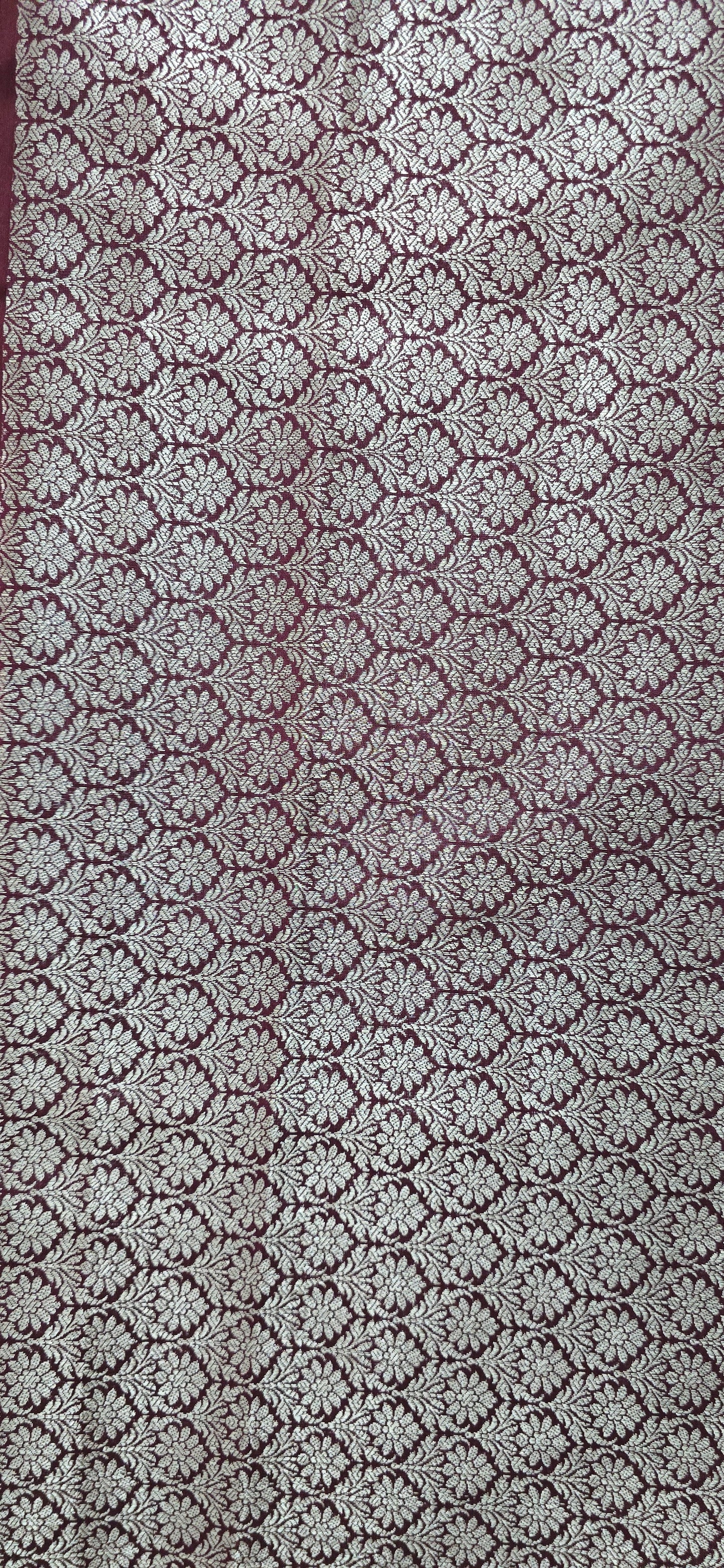 Wine Banarsi Katan Saree