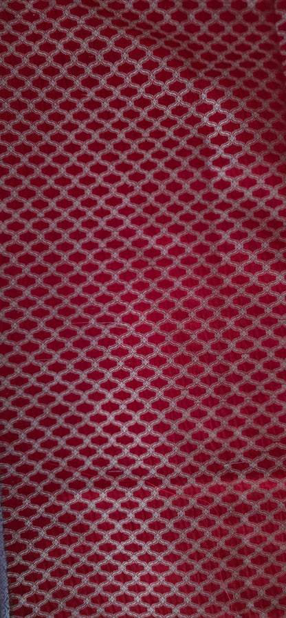 Onion Pink Banarsi Katan Saree