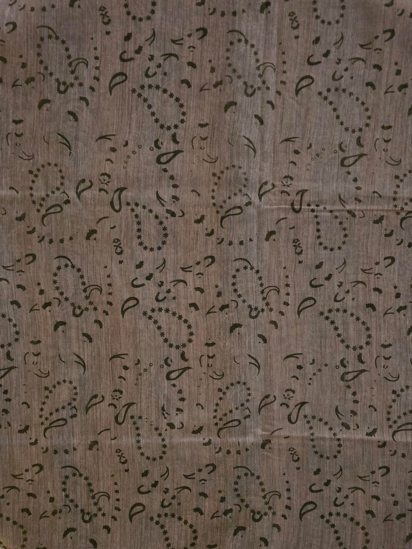Mehendi Green Semi Tussar Silk Madhubani Print saree