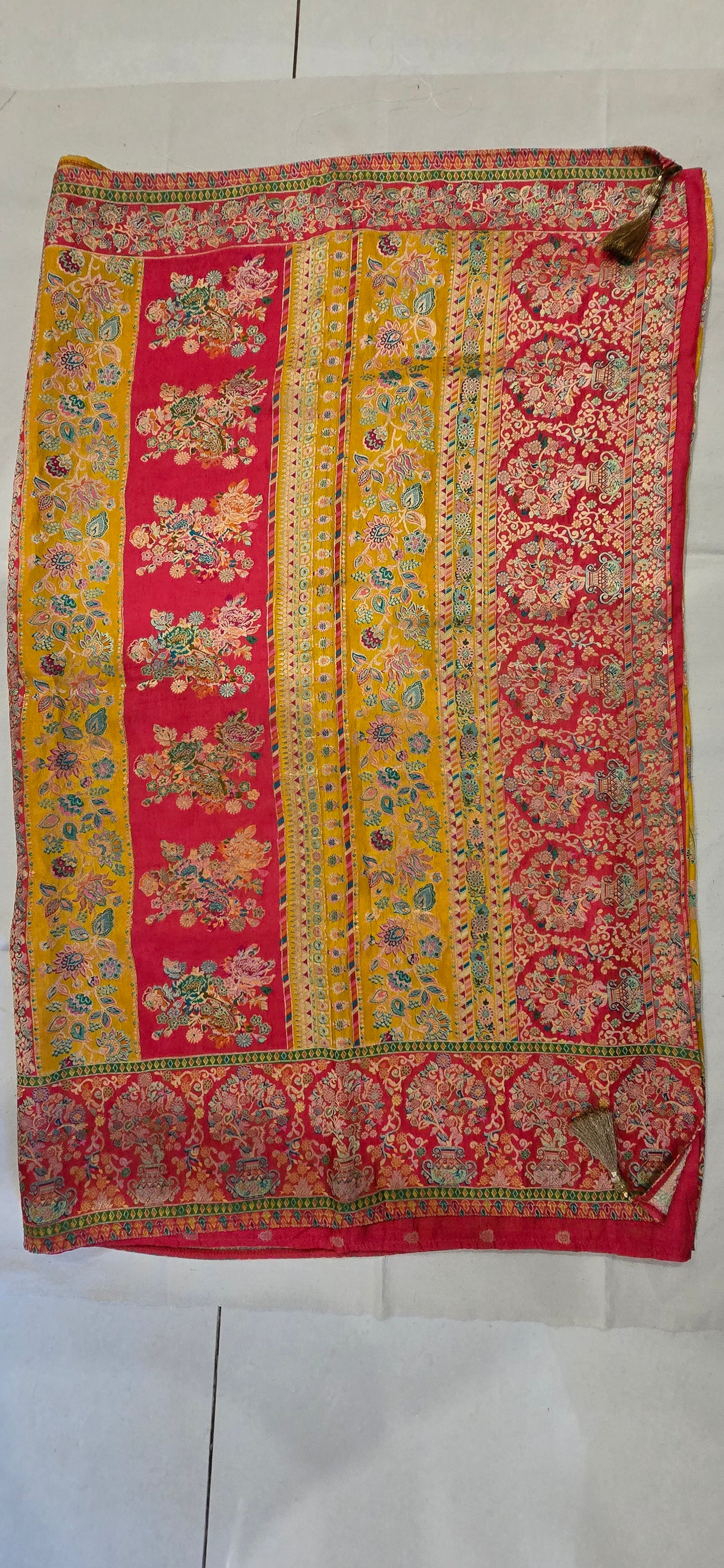 Mustard Kani Silk Saree