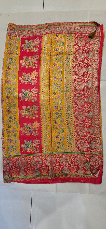 Mustard Kani Silk Saree