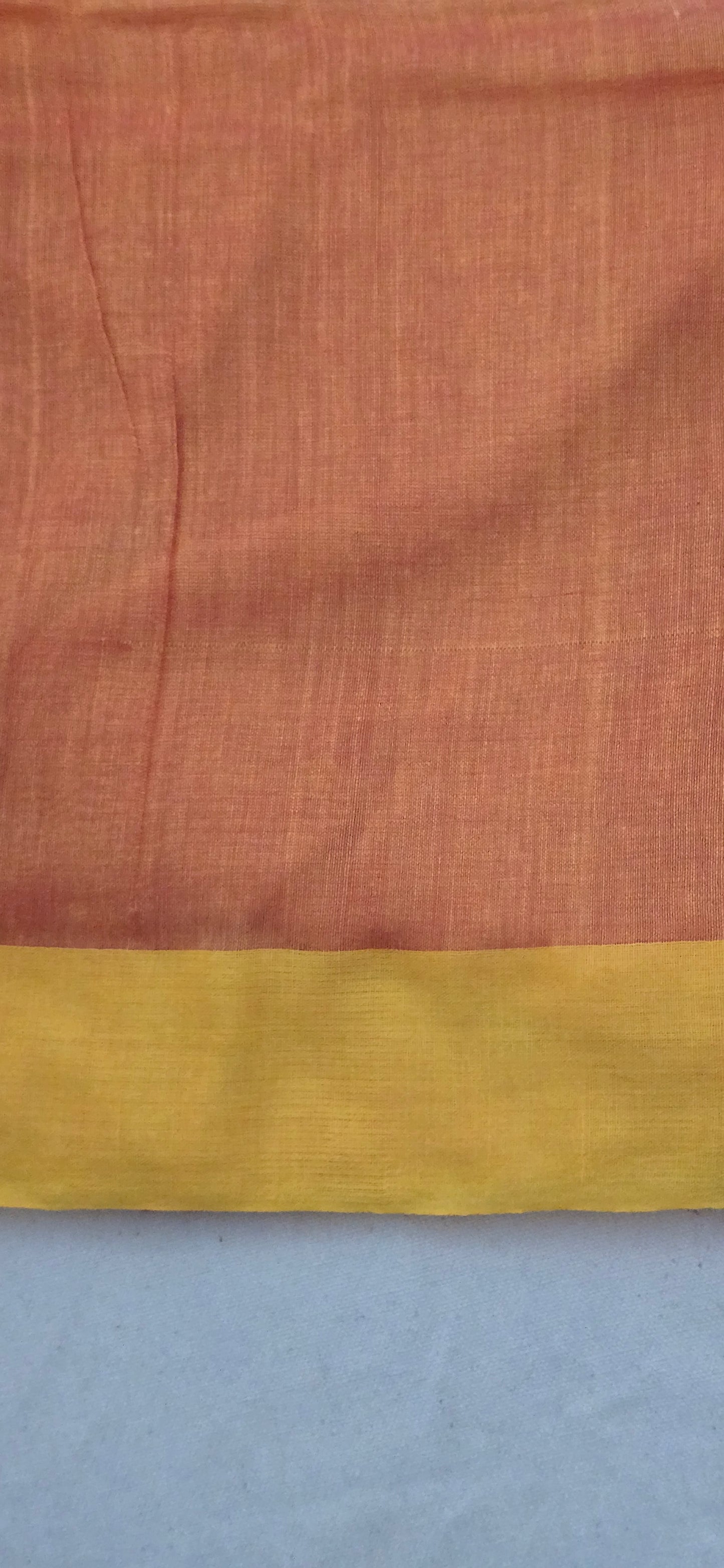 Brown and Green Chain Cotton Saree