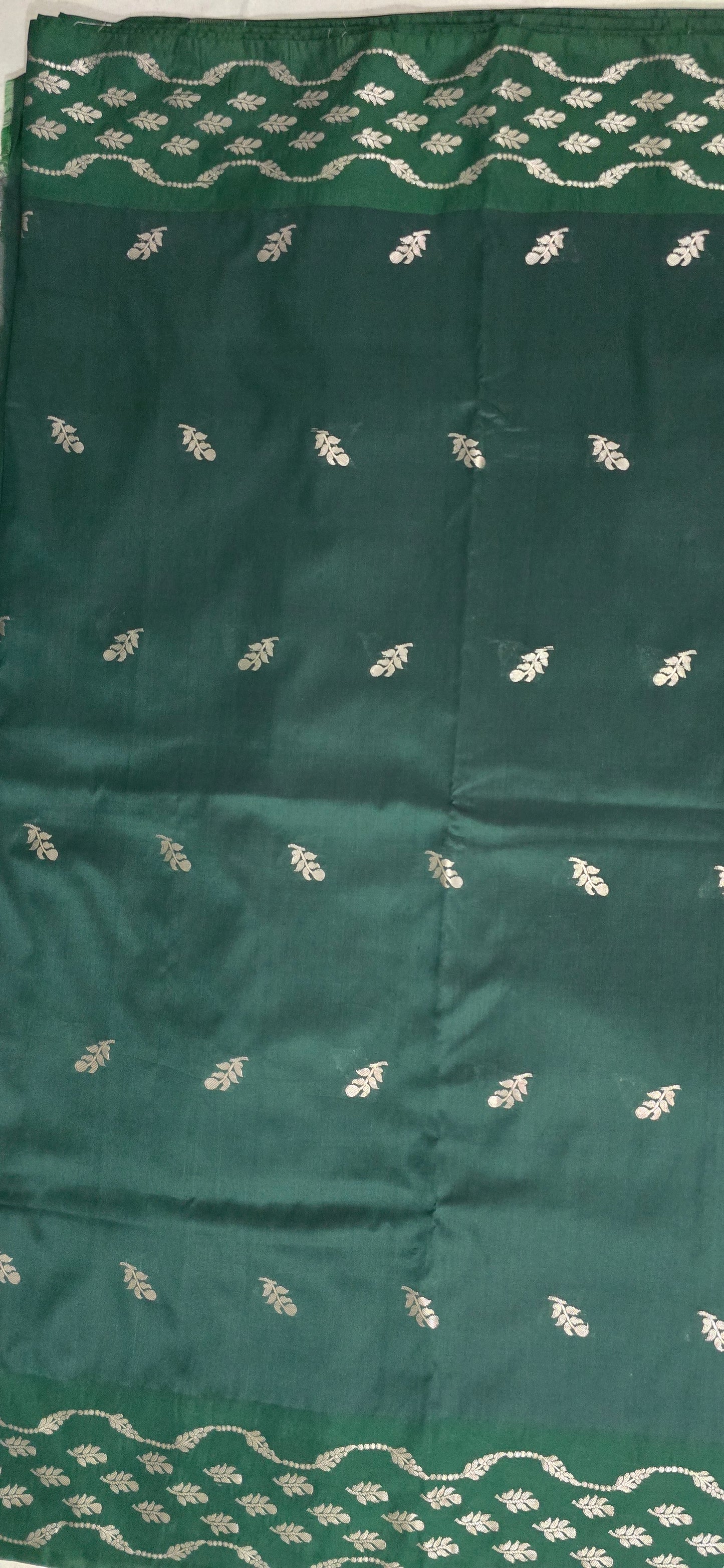 Dark Green Banarsi Saree