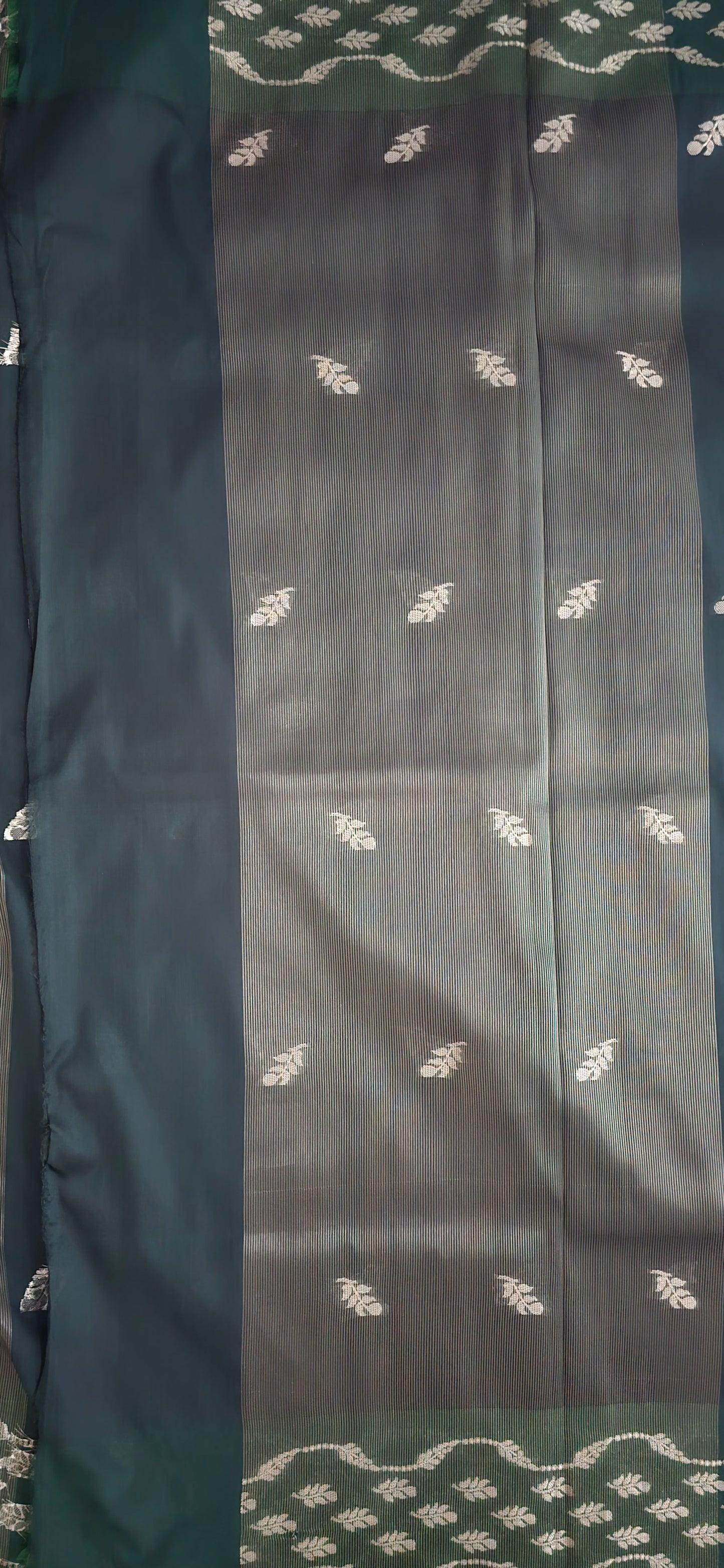 Dark Green Banarsi Saree
