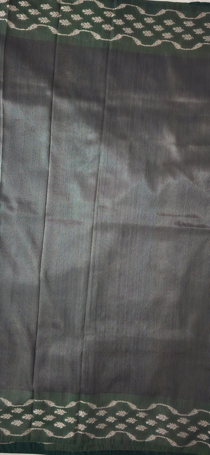 Dark Green Banarsi Saree