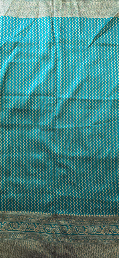 Green Striped Silk Saree