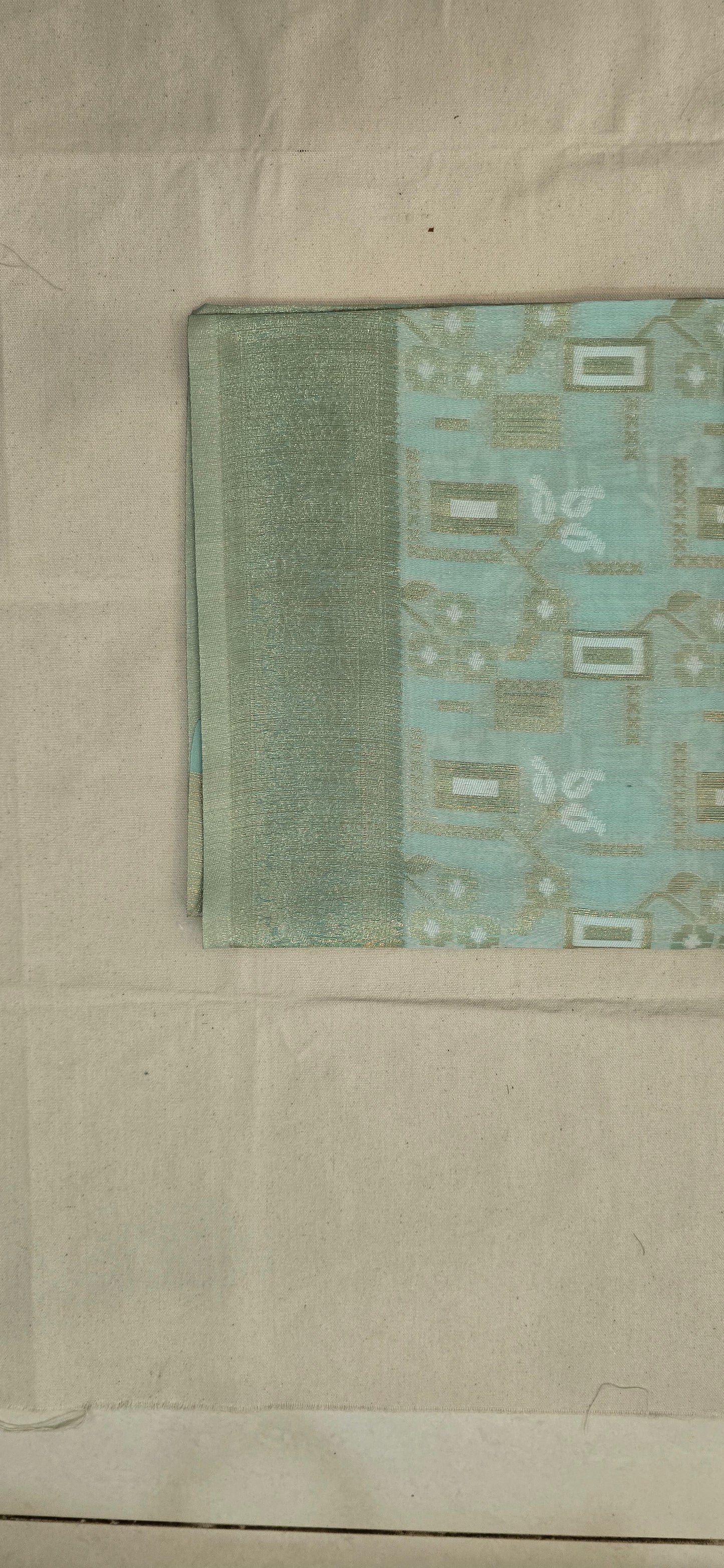 Green Linen Saree