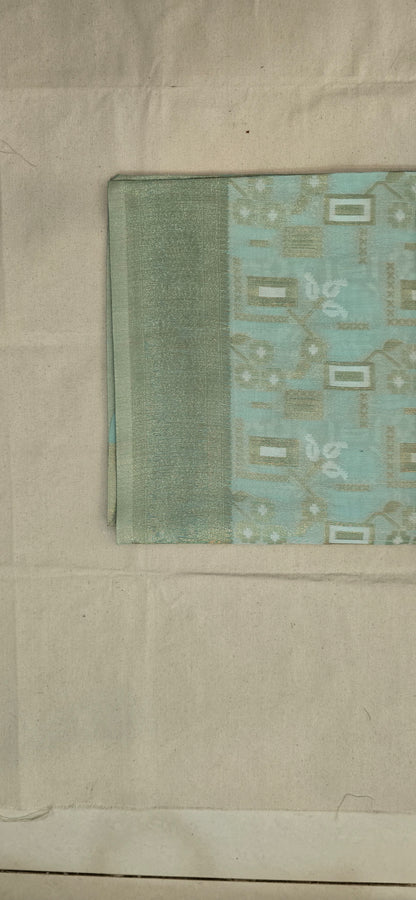 Green Linen Saree