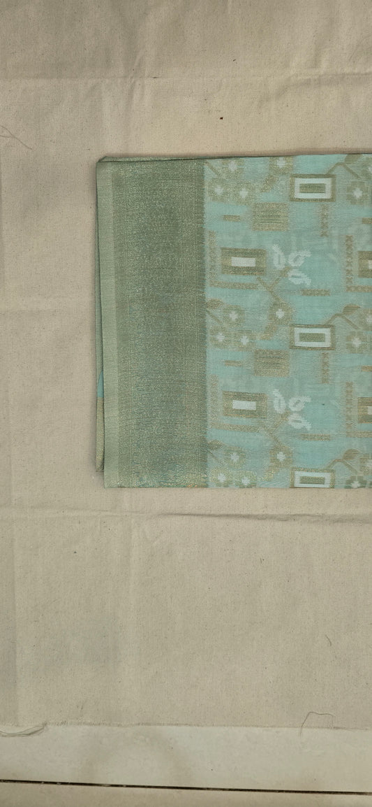 Green Linen Saree