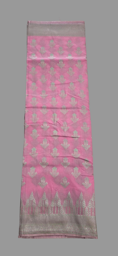 Light Pink Linen Saree