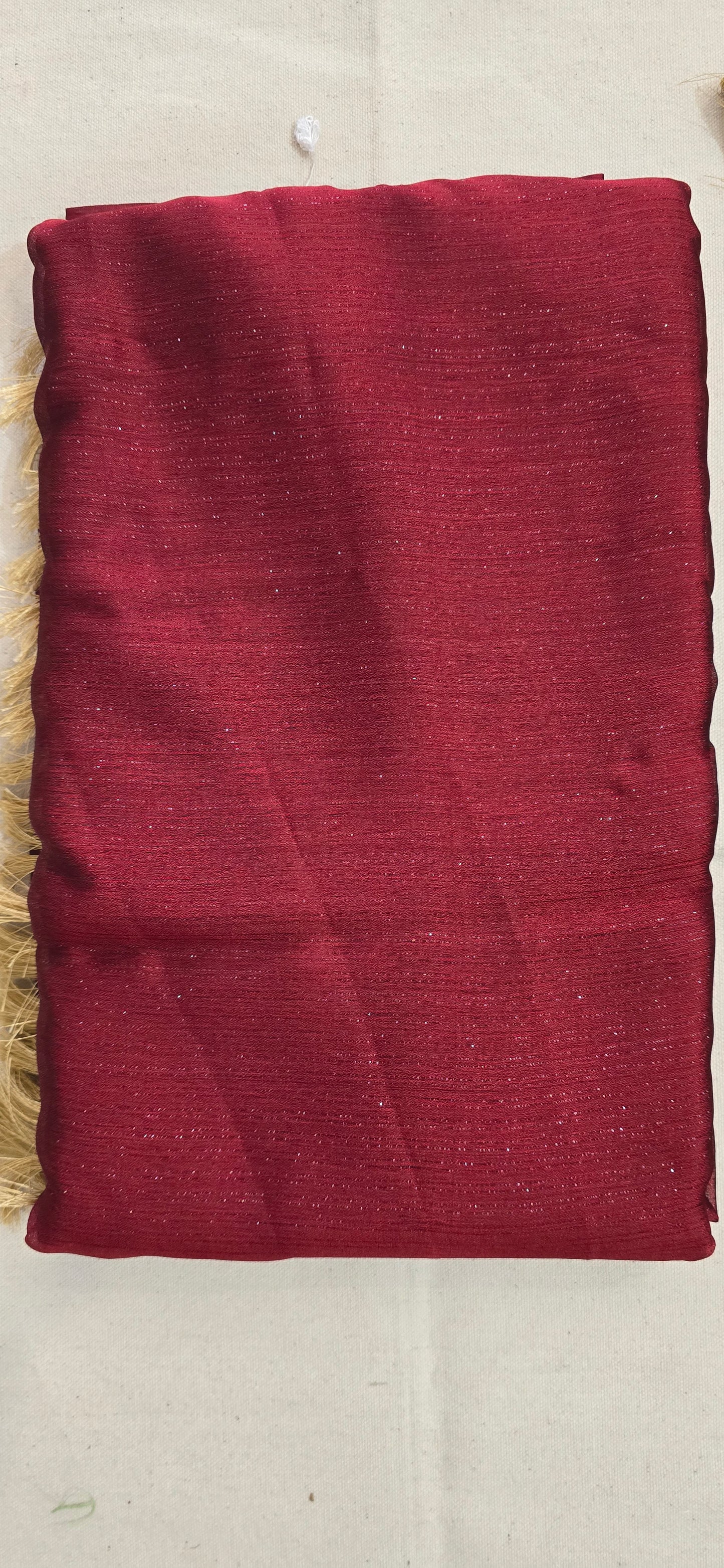 Maroon georgette with magam work blouse