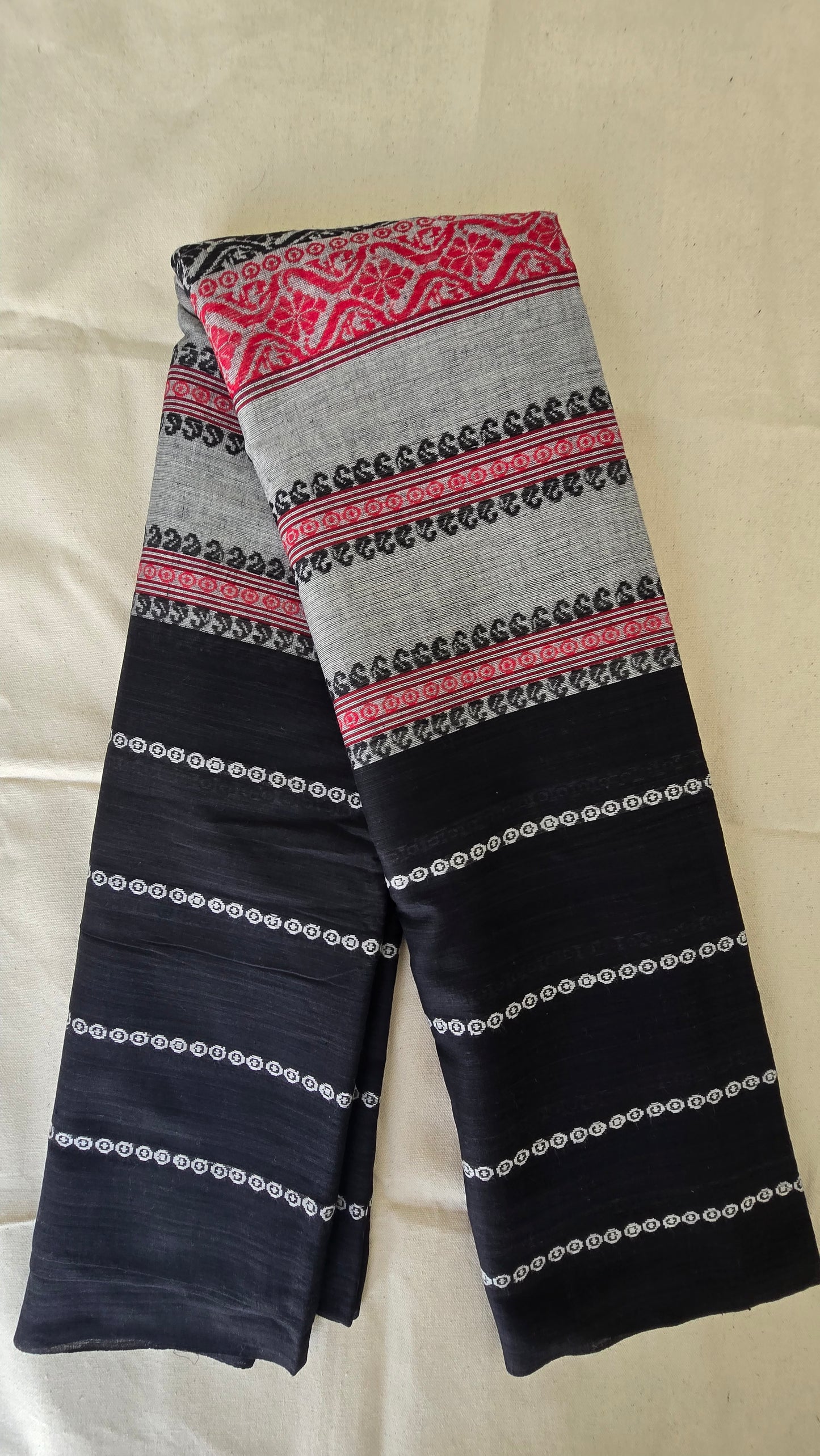 Black and Grey Saree