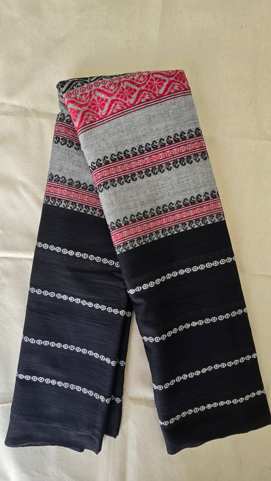 Black and Grey Saree