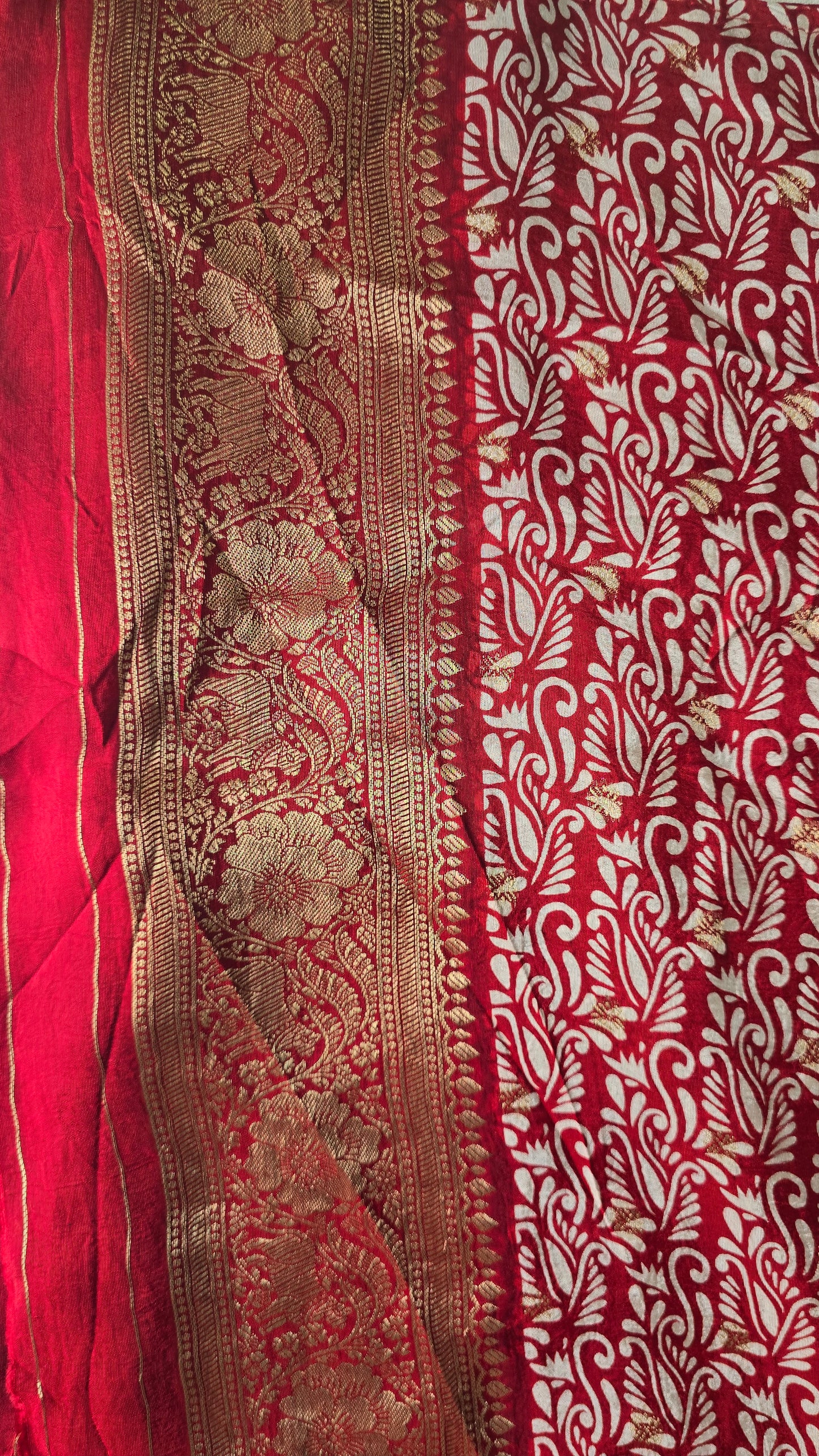 Black and white kalamkaari Saree