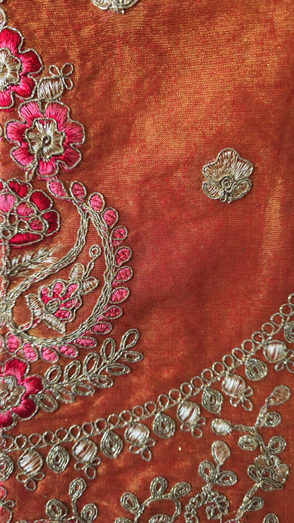 Sage Green Silk saree with readymade blouse