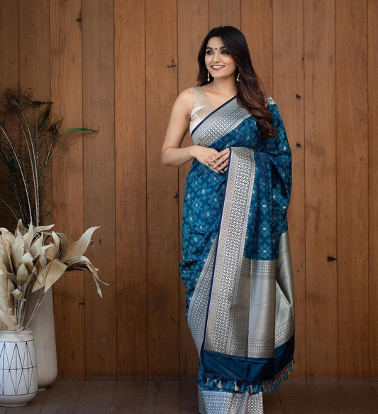 Blue Silk Saree