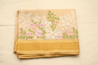 Beige  Kota Parsi Embroidery Saree