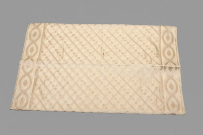 Cream Banarsi Leheriya Saree