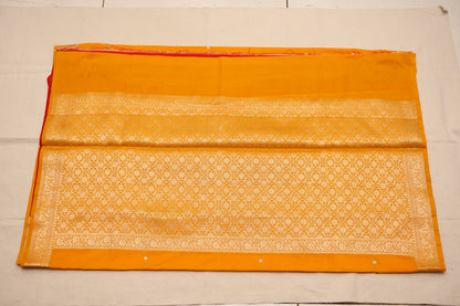 Mustard Banarsi Katan Buti Saree