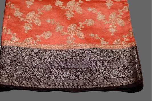 Pure Orange Katan Saree