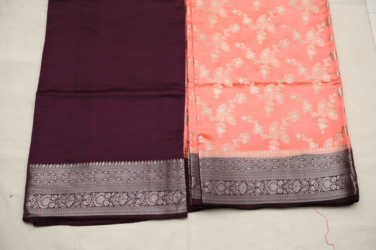Pure Orange Katan Saree