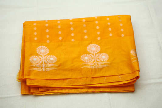 Yellow Raw mango saree