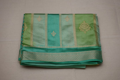 Green Pure Mashru Rangkart Saree