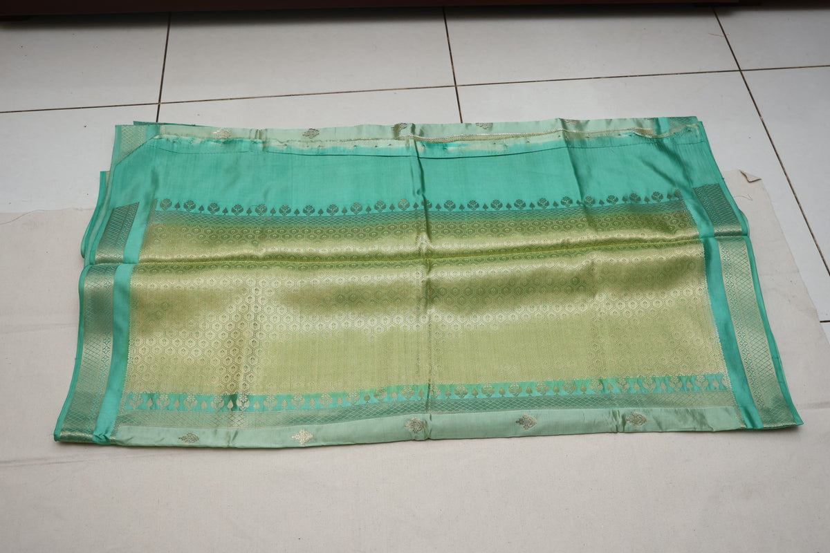 Green Pure Mashru Rangkart Saree