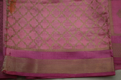 Pink Pure Mashru Rangkart Saree