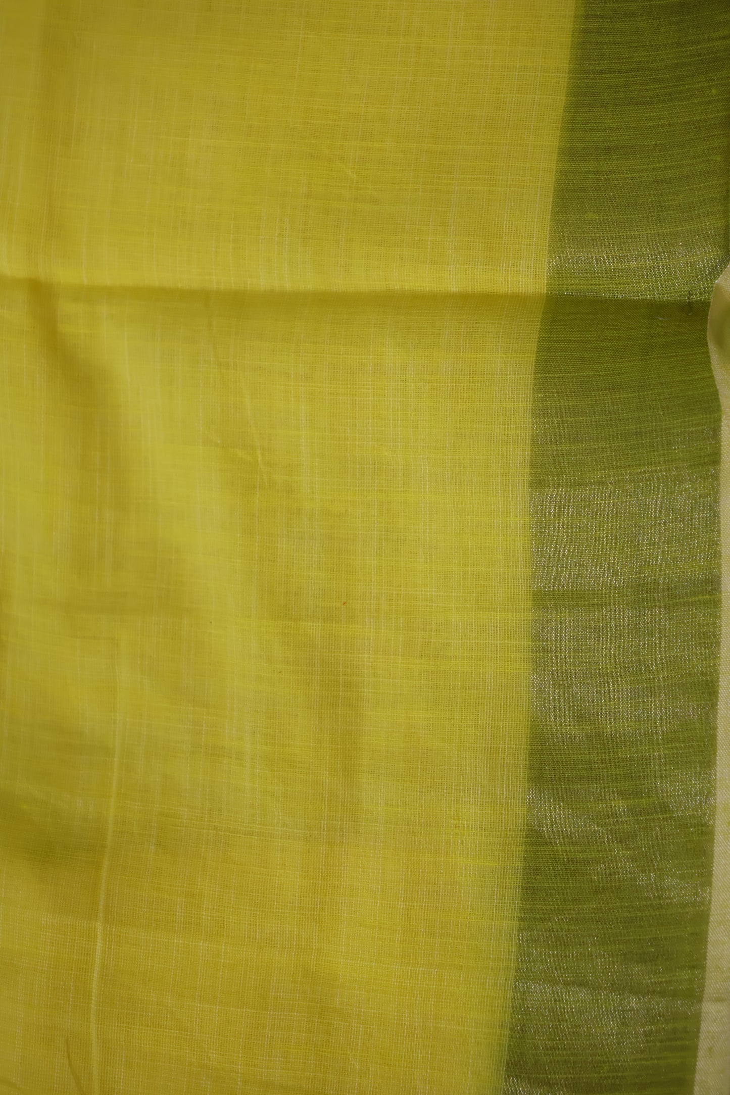 Yellow Linen  Saree