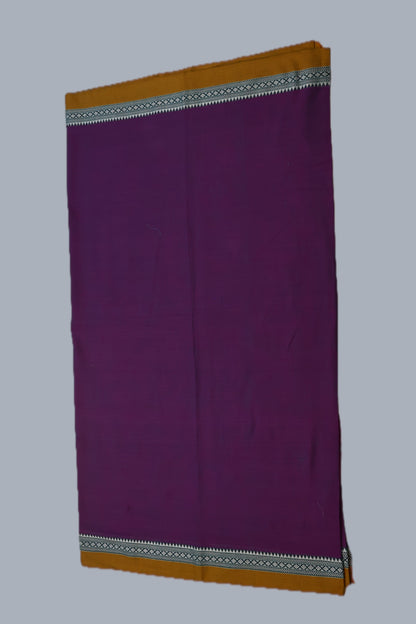 Purple Cotton Saree