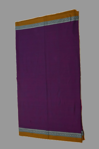 Purple Cotton Saree