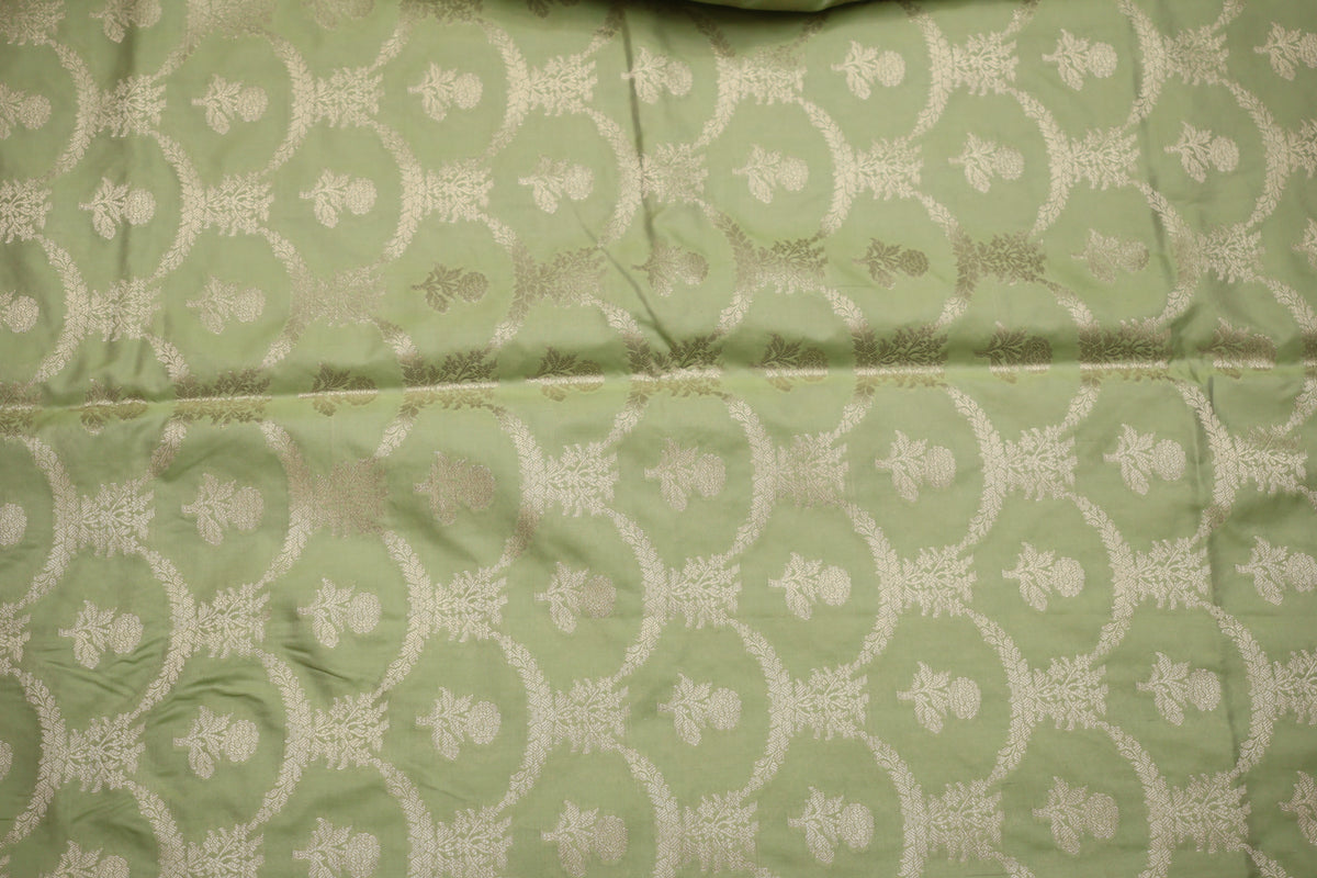 Green Banarsi Katan Silk Saree