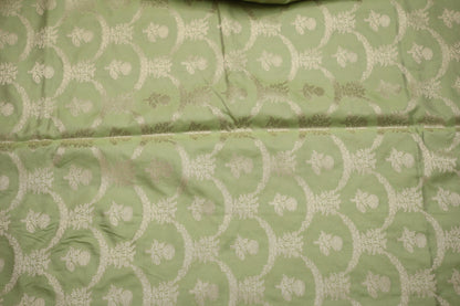 Green Banarsi Katan Silk Saree