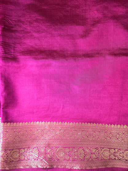 Pure Lavender Katan Saree
