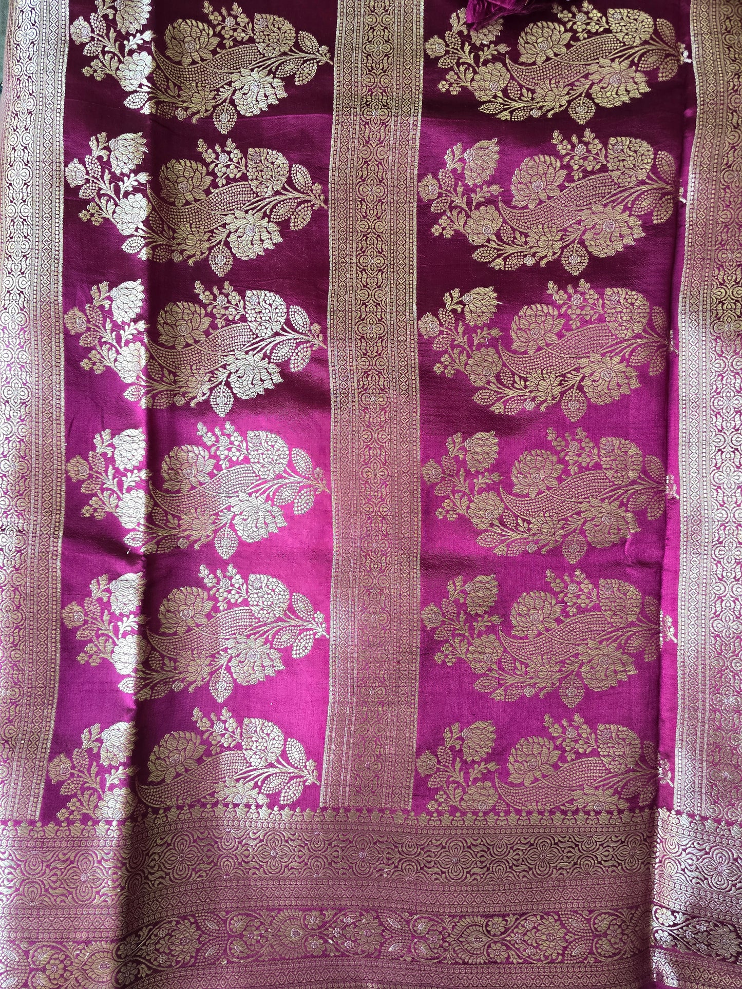 Pure Lavender Katan Saree