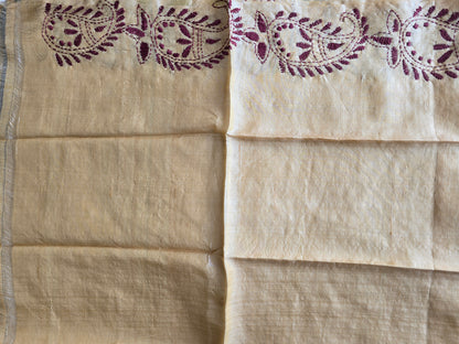 Brown Bangalore Silk Saree