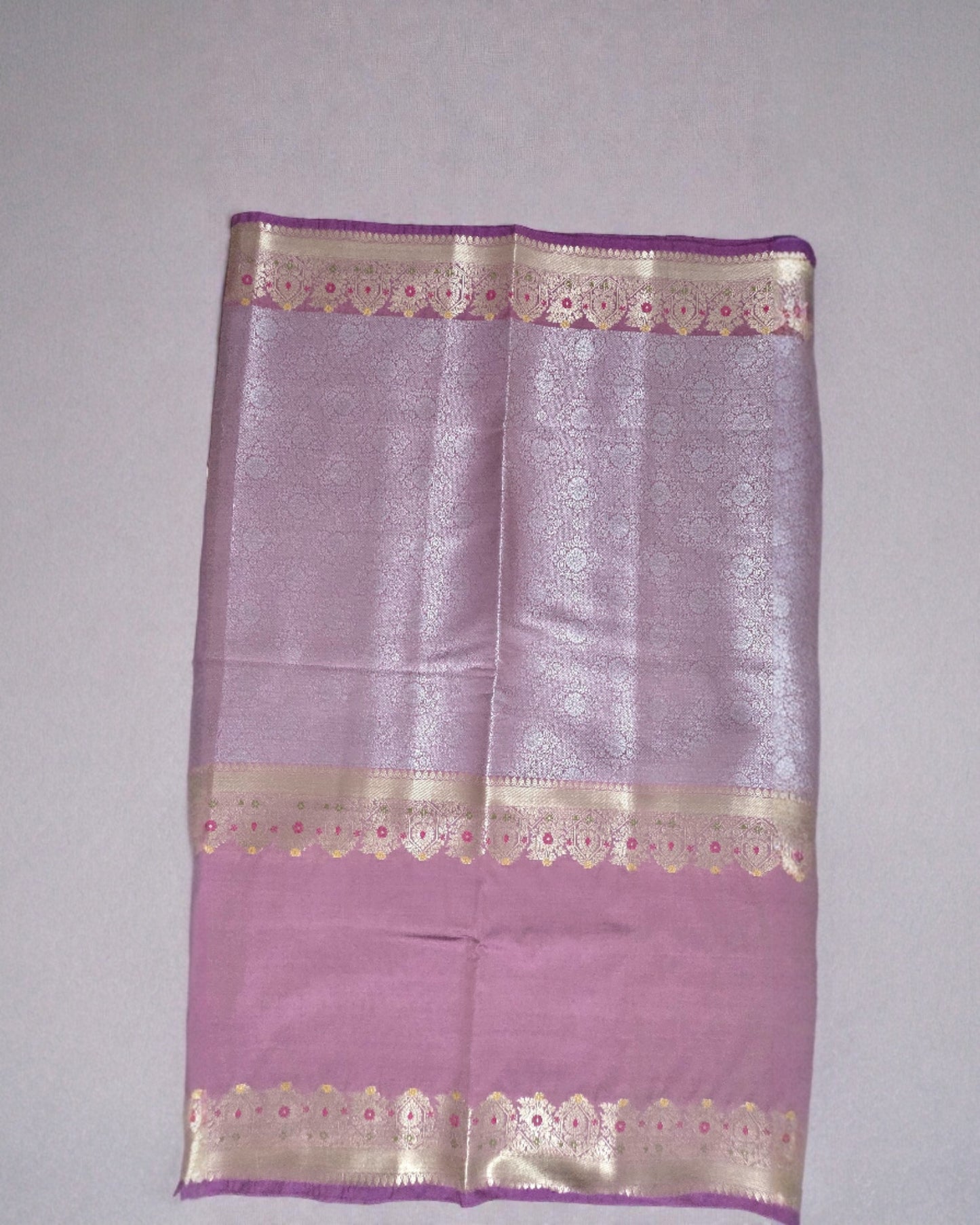 Onion Pink Banarsi Katan Saree