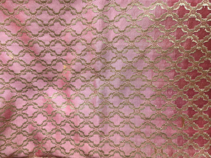 Pink Pure Mashru Rangkart Saree