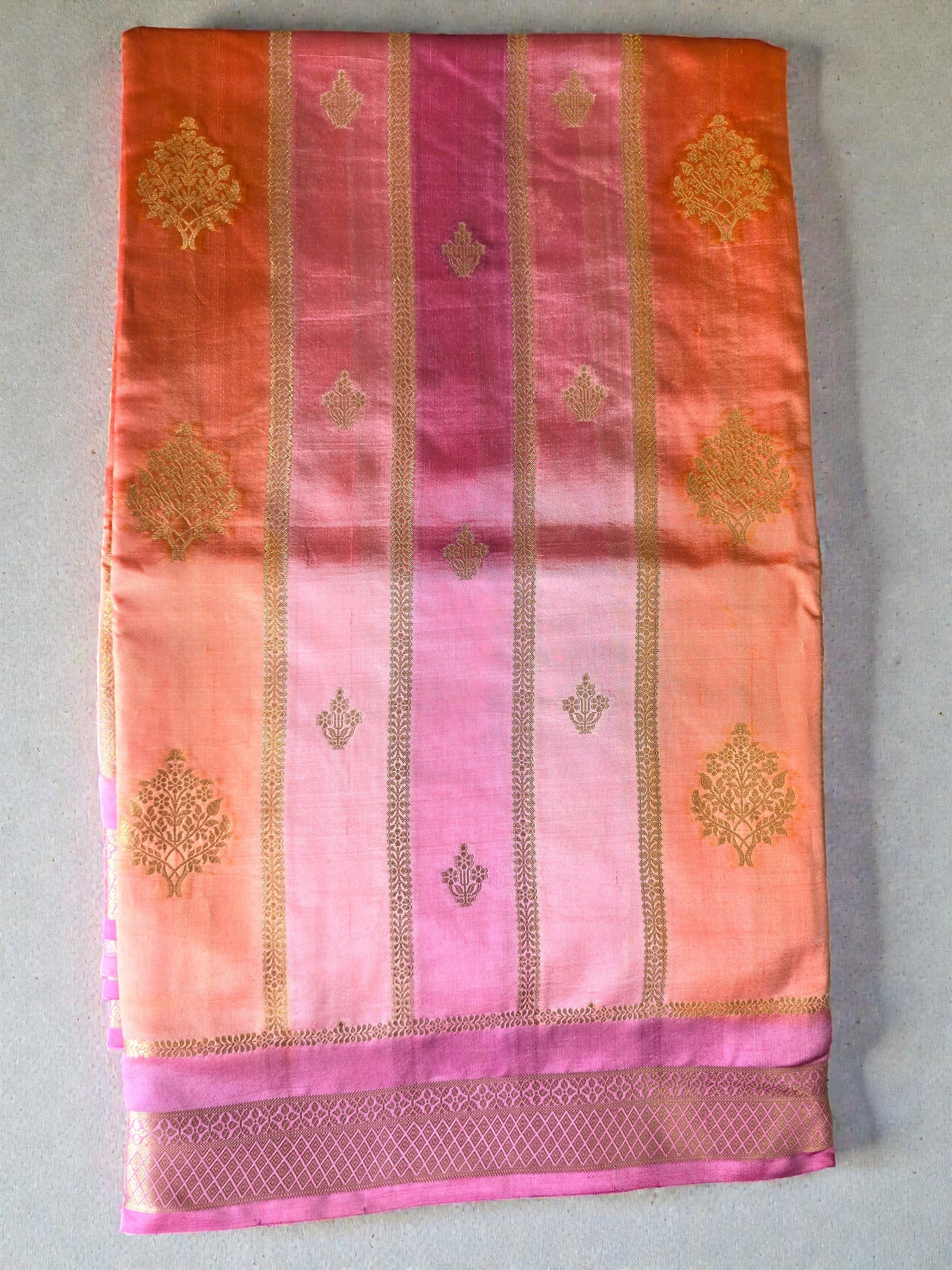Pink Pure Mashru Rangkart Saree