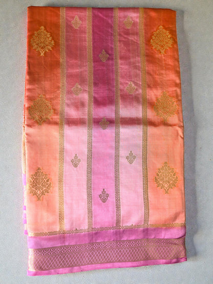 Pink Pure Mashru Rangkart Saree