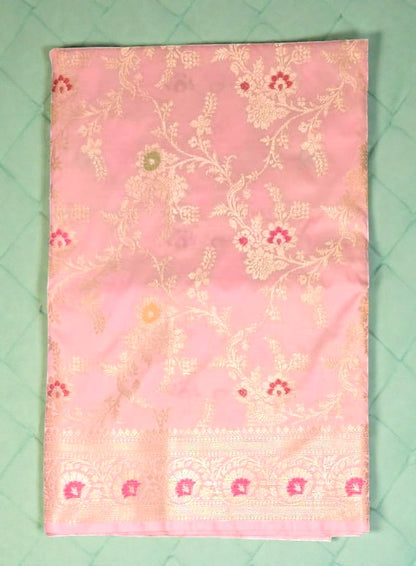 Pink Banarsi Katan Saree
