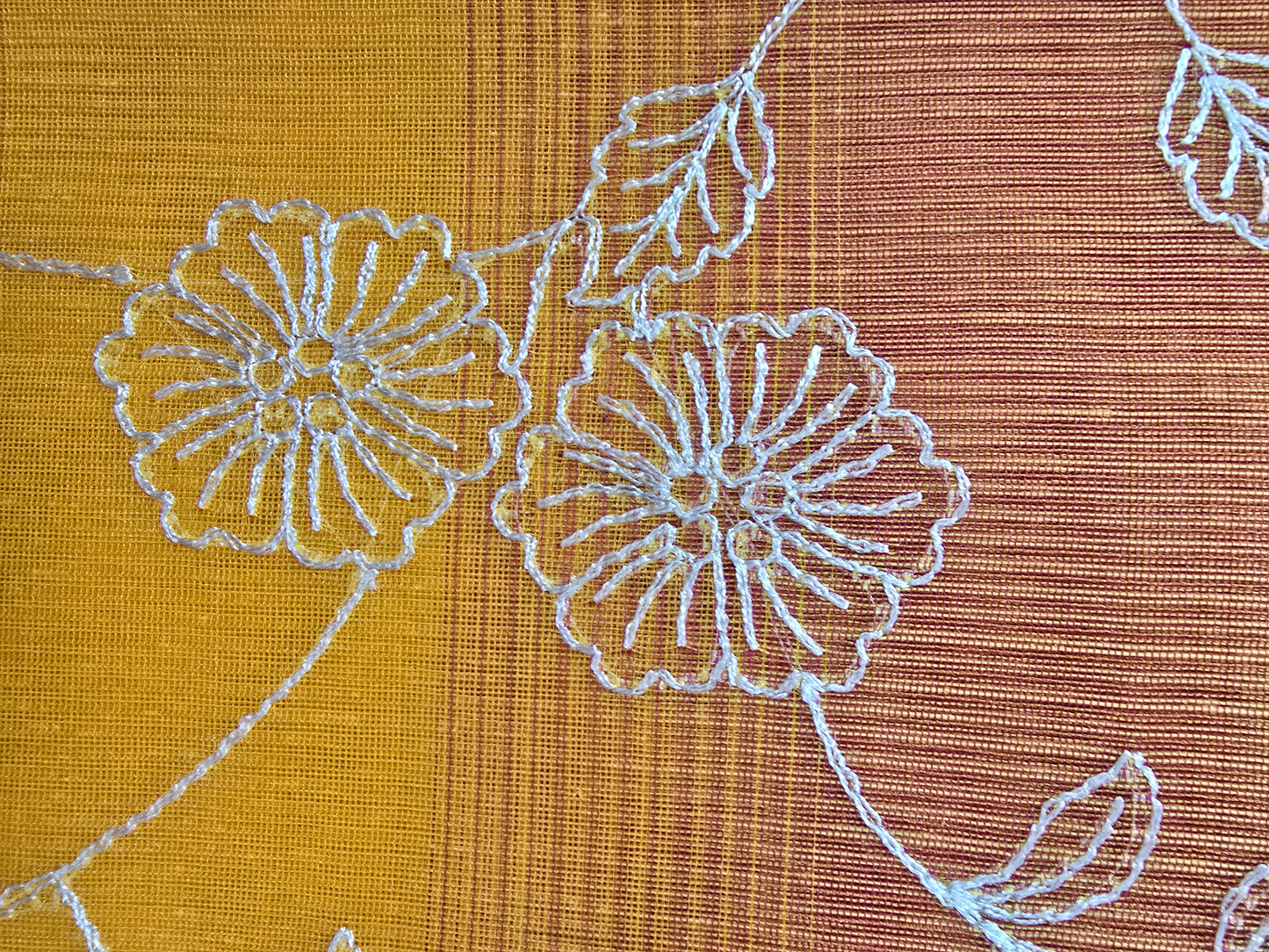 Yellow Banarsi Chikankari Saree